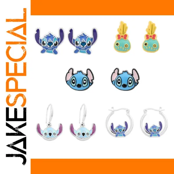 Kawaii Lilo & Stitch Drop Earrings