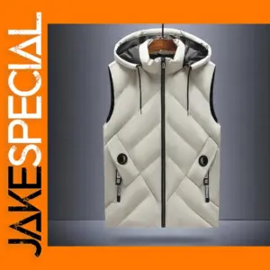 Men's Casual Down Cotton Vest Jacket