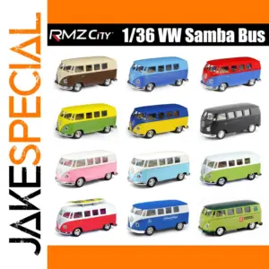 1/36 Diecast Volkswagen T1 Samba Bus Toy