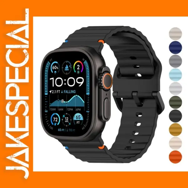 Silicone Strap for Apple Watch 46mm 45mm 44mm