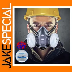 Dual Filter Dust Mask with Safety Glasses