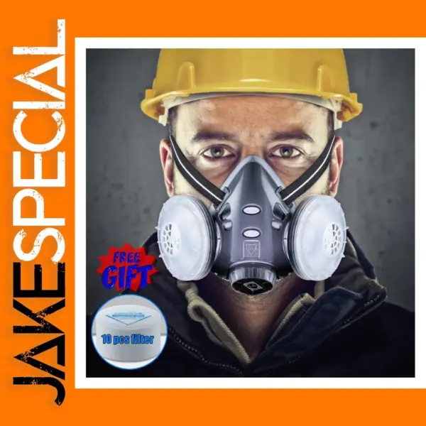 Dual Filter Dust Mask with Safety Glasses