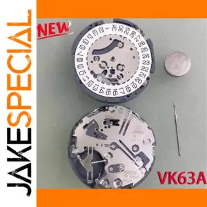 VK63A Quartz Watch Movement with Date and Chronograph