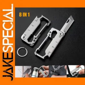 8-in-1 Stainless Steel Keychain Multi Tool