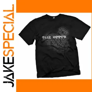 Odin Rune Valhalla Thor Hammer T-Shirt