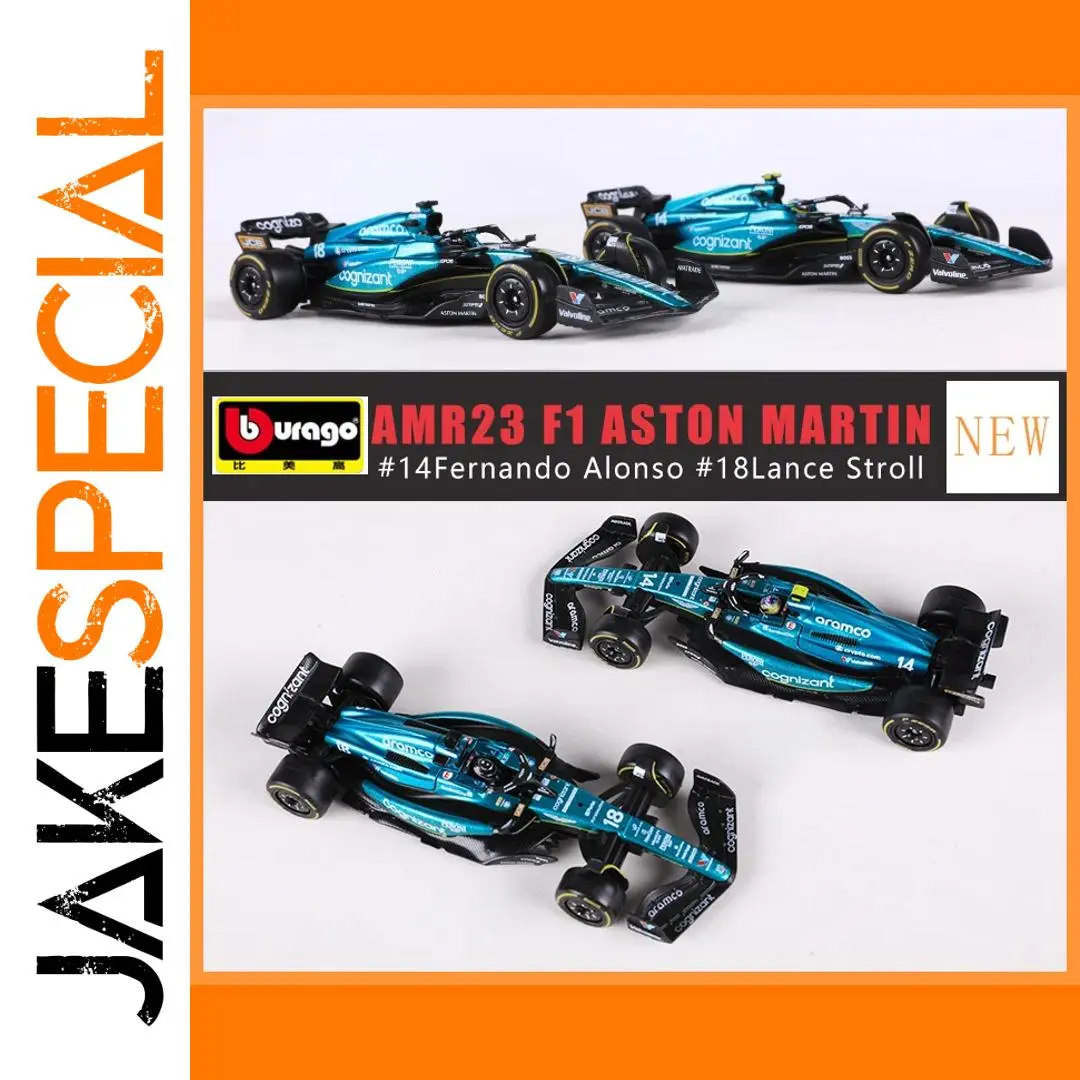 Bburago 1:43 Aramco F1 AMR23 Model Car 1 Bburago 1:43 Aramco F1 AMR23 Model Car