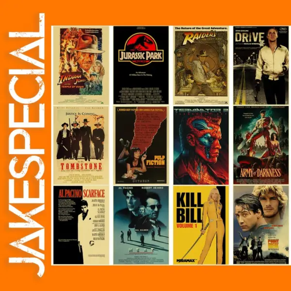 Vintage Movie Poster Art Prints for Home Decor