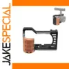 PULUZ Sony A7C Camera Cage with Wood Handle