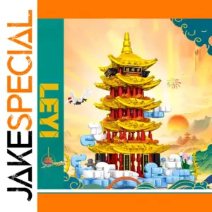 Building Blocks Yellow Crane Tower Toy Set