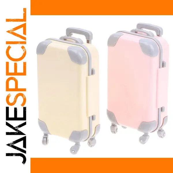 Mini Plastic Luggage for Dolls 1/12 Scale