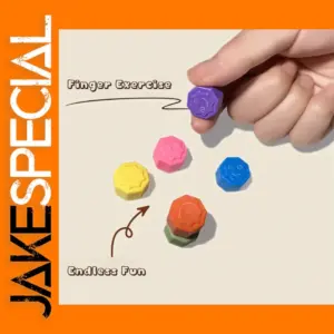 6Pcs Colorful Gonggi Jack Stone Set