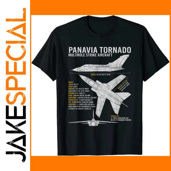 RAF Tornado Jet Fighter Airplane T-Shirt Men