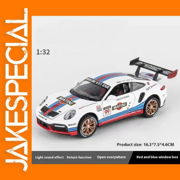 1:32 Porsche 911 GT3 RSR Diecast Model