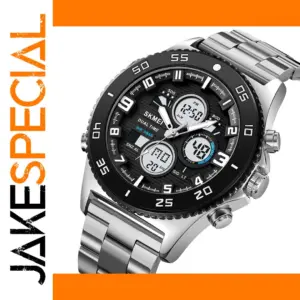 Men's Dual Display Waterproof Digital Watch