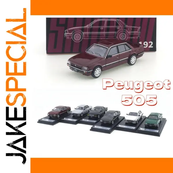 Die Cast Peugeot 505 Sedan 1/64 Model Car