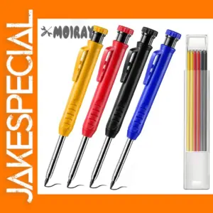 Solid Carpenter Pencil Set with Refills