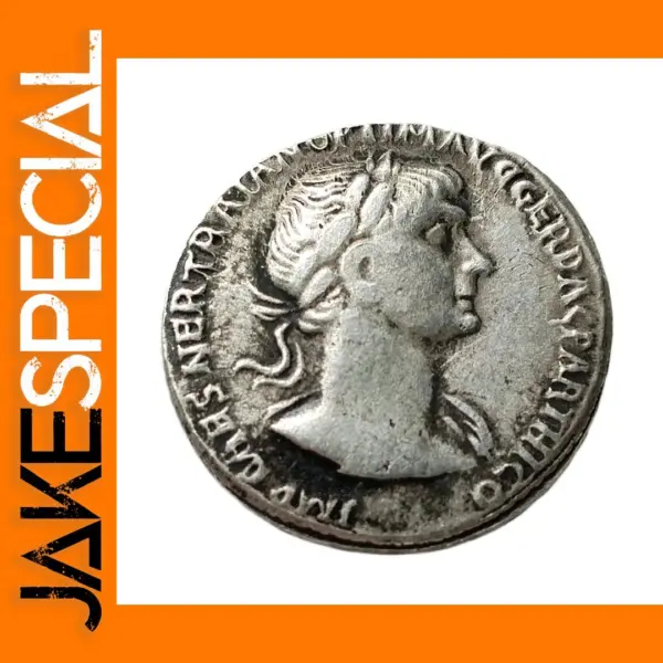 Ancient Roman Denarius Coin Replica 19mm Silver Plateau