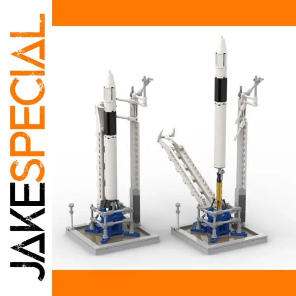 Saturn V SpaceX Falcon 1 Building Blocks Set for Adults