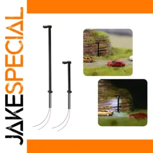 10pcs Metal LED Lamp Posts for Z N TT HO Scale