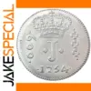 1754 Brazil 600 Reis Silver Plated Copy Coin