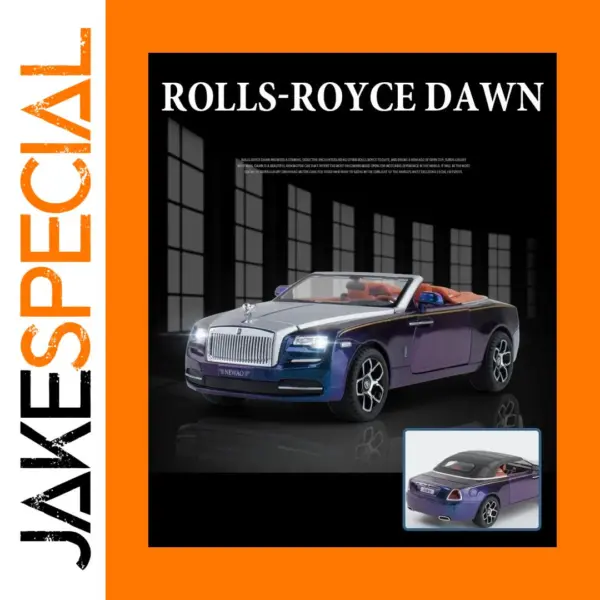1:24 Rolls Royce Dawn Metal Toy Car Model
