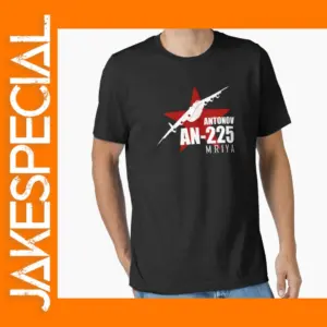 An-225 Mriya Digital Print Cotton T-Shirt