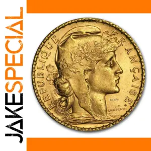 1904 Gold Marianne Rooster Copy Coin Collectible