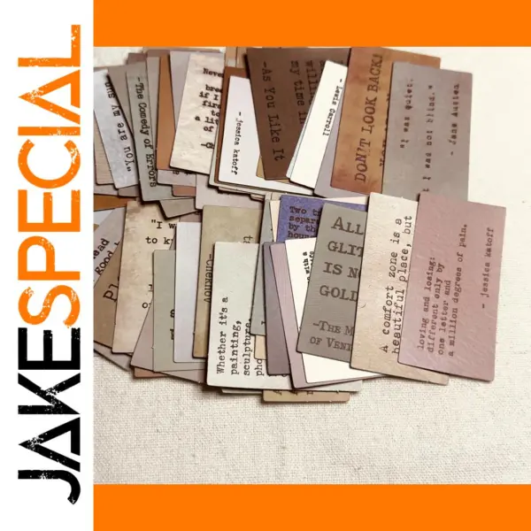 60PCS Retro Typewriter Quote Stickers Set