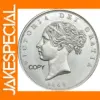 Victorian Silver Plated Half Crown Coin