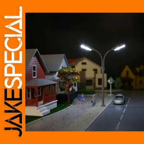 5pcs HO Scale Street Light LED Lamps