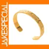 Hammered Stainless Steel Cuff Bracelet for Women