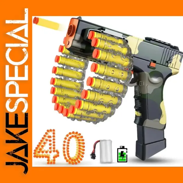 VATOS Foam Blaster Toy Gun with 40 Darts