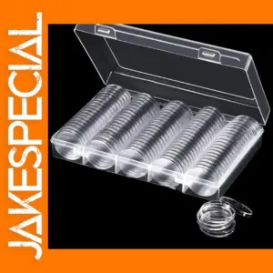 100Pcs Coin Capsules for 27mm 30mm Coins