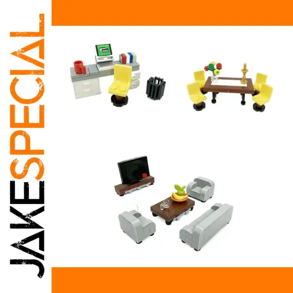 Modern Furniture Building Blocks Assembly Set