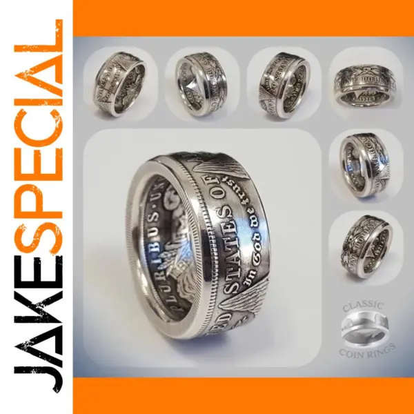 Thai Silver Vintage National Emblem Ring for Men