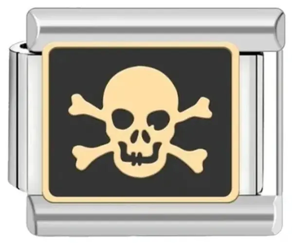 Halloween Skull Stainless Steel Charm Bracelet - Image 8