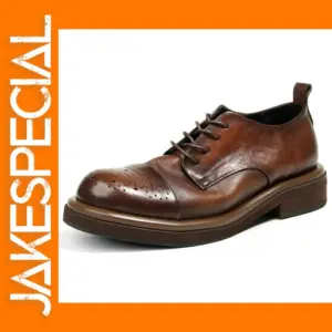 Men's Handmade Cow Leather Casual Oxfords