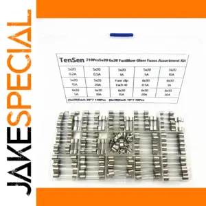 Assorted Glass Tube Fuses Kit 5x20 & 6x30