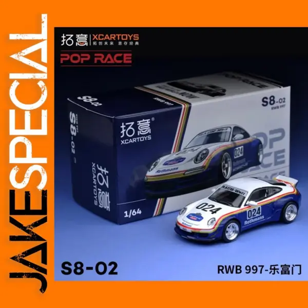 Xcartoys 1/64 RWB 997 Diecast Model Car