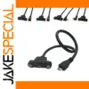 Micro USB 2.0 Panel Mount Extension Cable