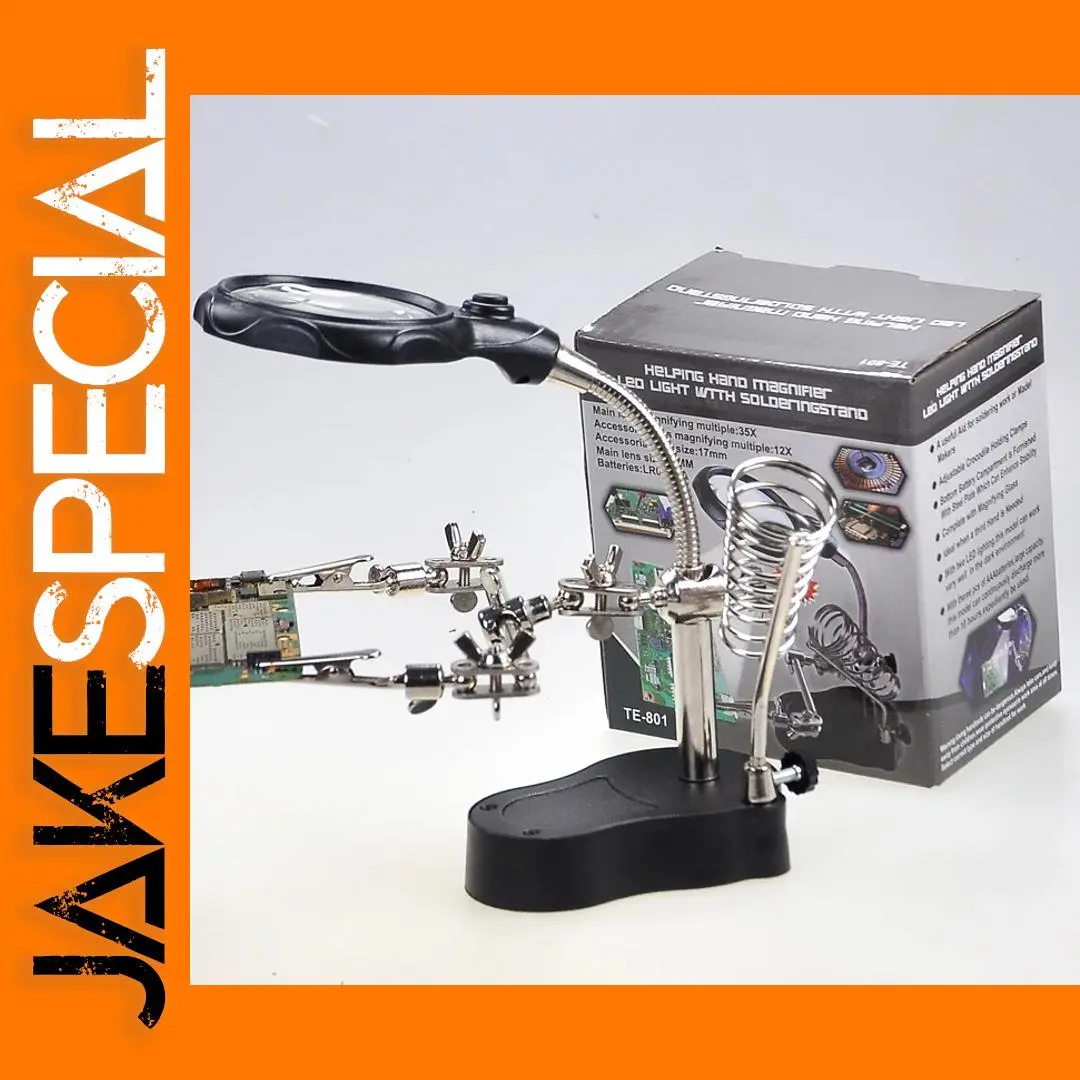 Soldering Iron Station with LED Magnifier 1 Soldering Iron Station with LED Magnifier