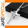 Cross Pendant Necklace in Stainless Steel