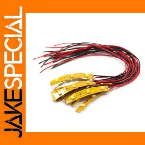 10pcs Pre-wired 3-LED 12V SMD LED Strip Lights
