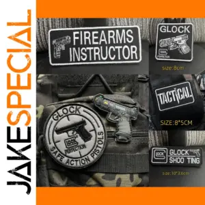 Lock Pistol Firearms Tactical Patches for Clothing