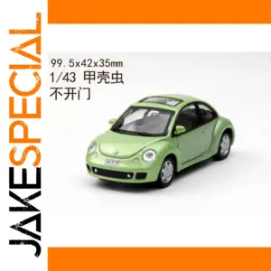 1:43 Green Beetle Classic Alloy Model Car