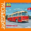 Skoda 9TR Trolley Bus Model Kit 1:43