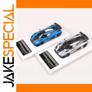 Limited Edition Resin Model Car 1:64 Blue/Silver