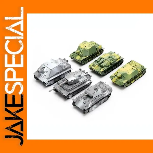 1:72 WWII Tank Model Collection Set