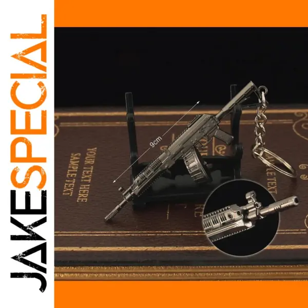 RPK16 Mini Metal Gun Keychain Model