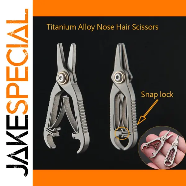 Titanium Alloy Nose Hair Scissors 48MM